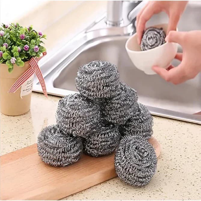 Kit com 12 Esponjas Aço Limpa Panela Engordurada dá Brilho