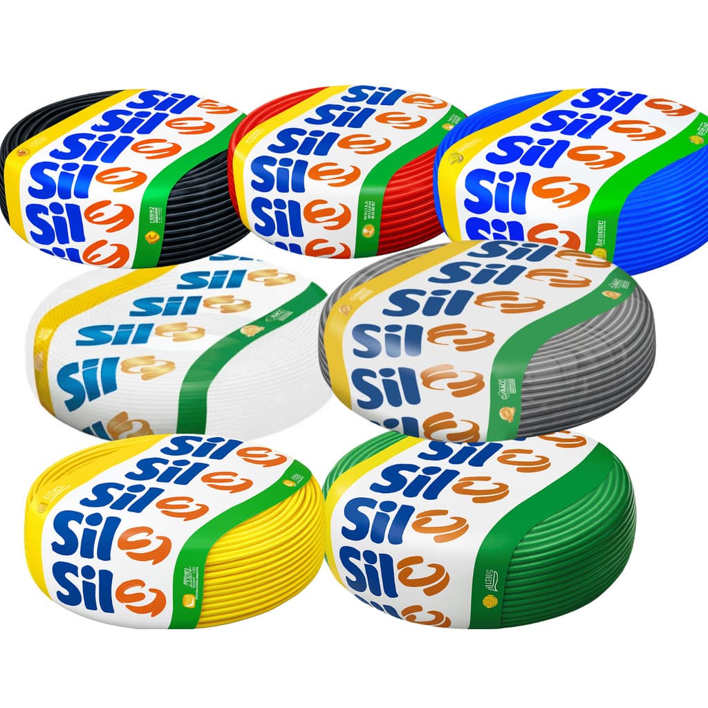 Fio Cabo Flexível 2,5mm 100 Metros Sil Cores 100% Original