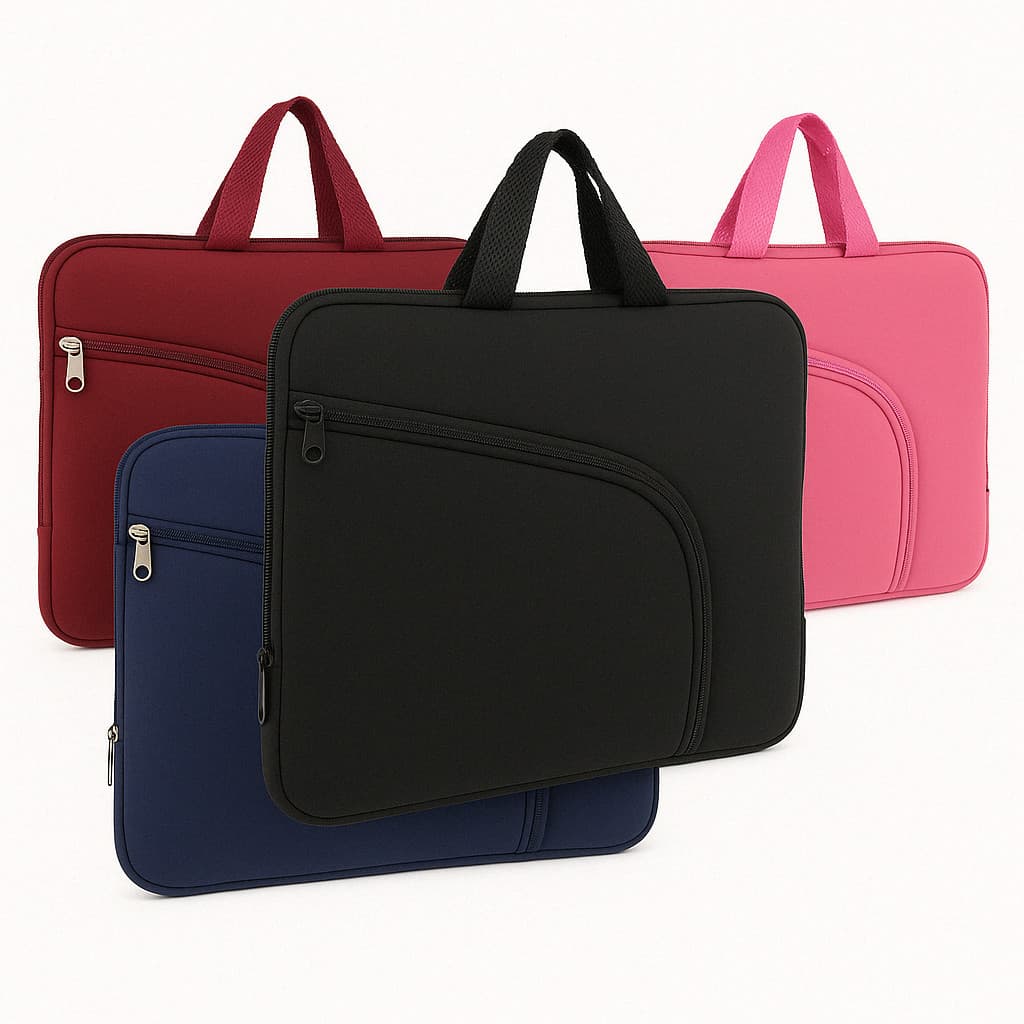 Capa Case Pasta para Note Notebook Reforçado Slim Com Bolso Resistente Compacto Mouse Carregador