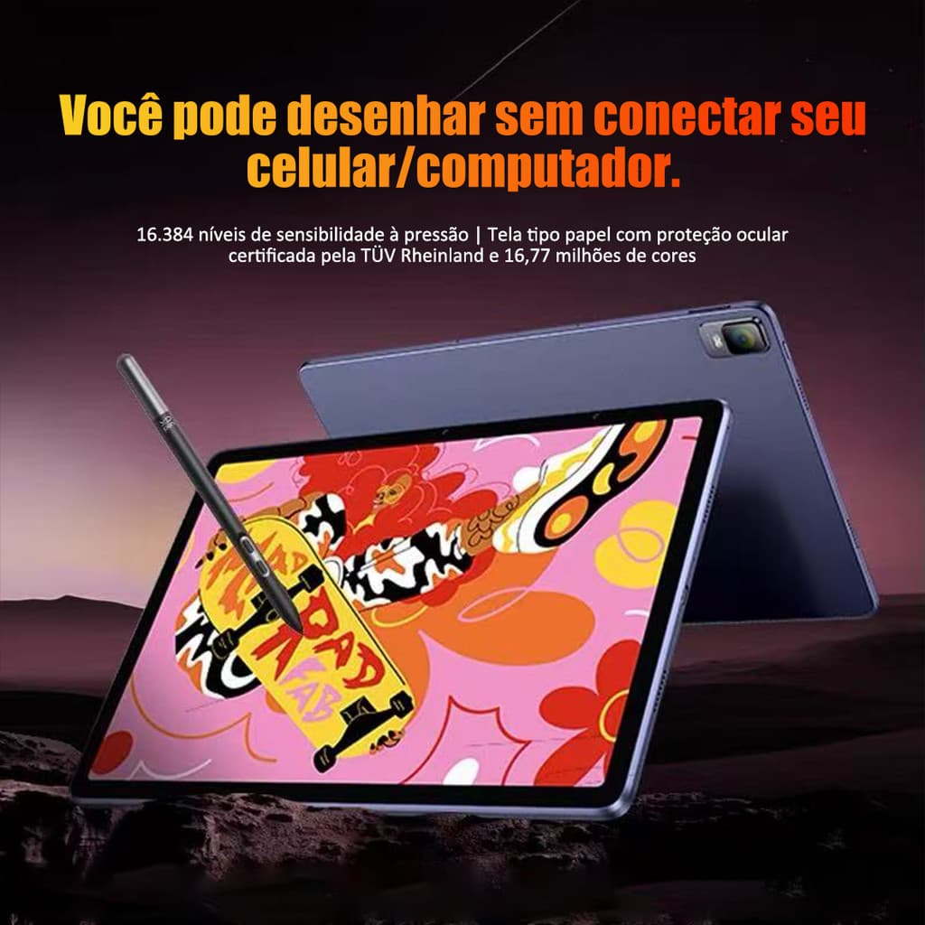 Tablet para Desenho Android 12.2" | 8GB RAM 256GB ROM | Tela 3:2 Quad HD e Caneta 16K