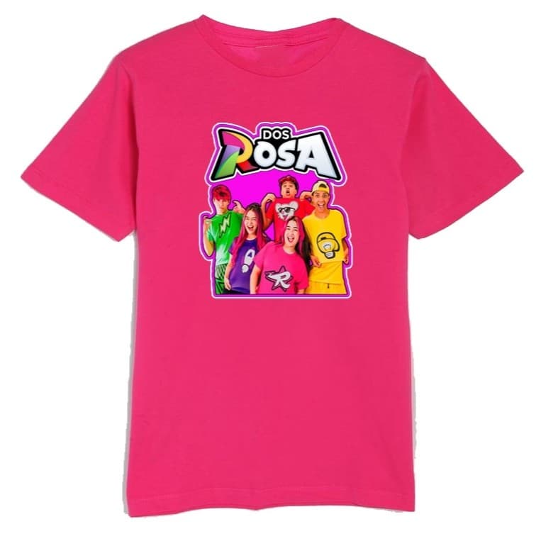 Camiseta Dos Rosa Infantil Emily Vick Leozin Robson Katlen BABY