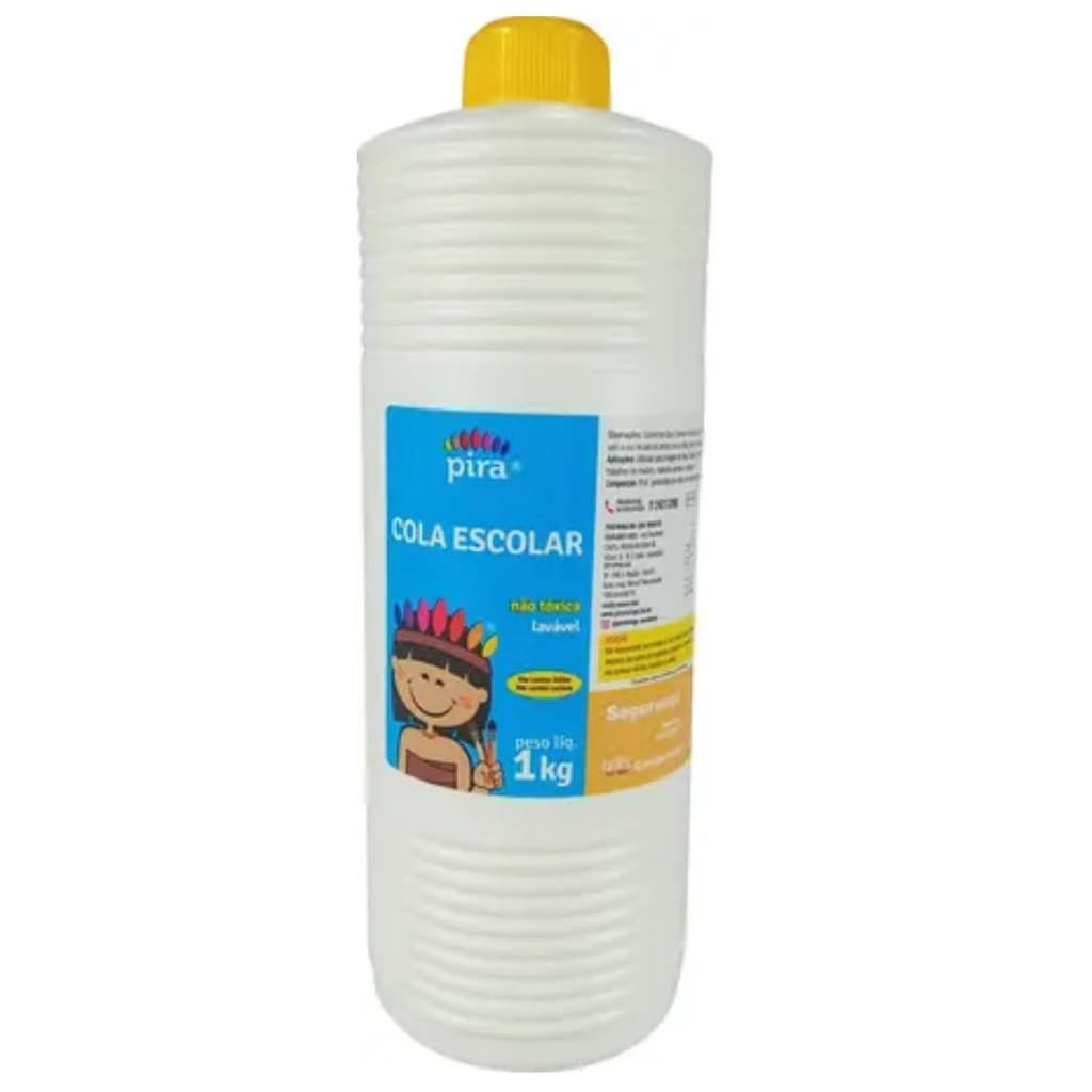 Cola Liquida Branca 1kg Escolar Lavável