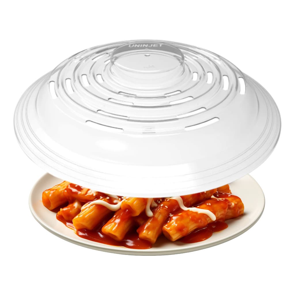 Tampa Para Microondas Plastico Livre BPA Protege Alimento Transparente 26cm