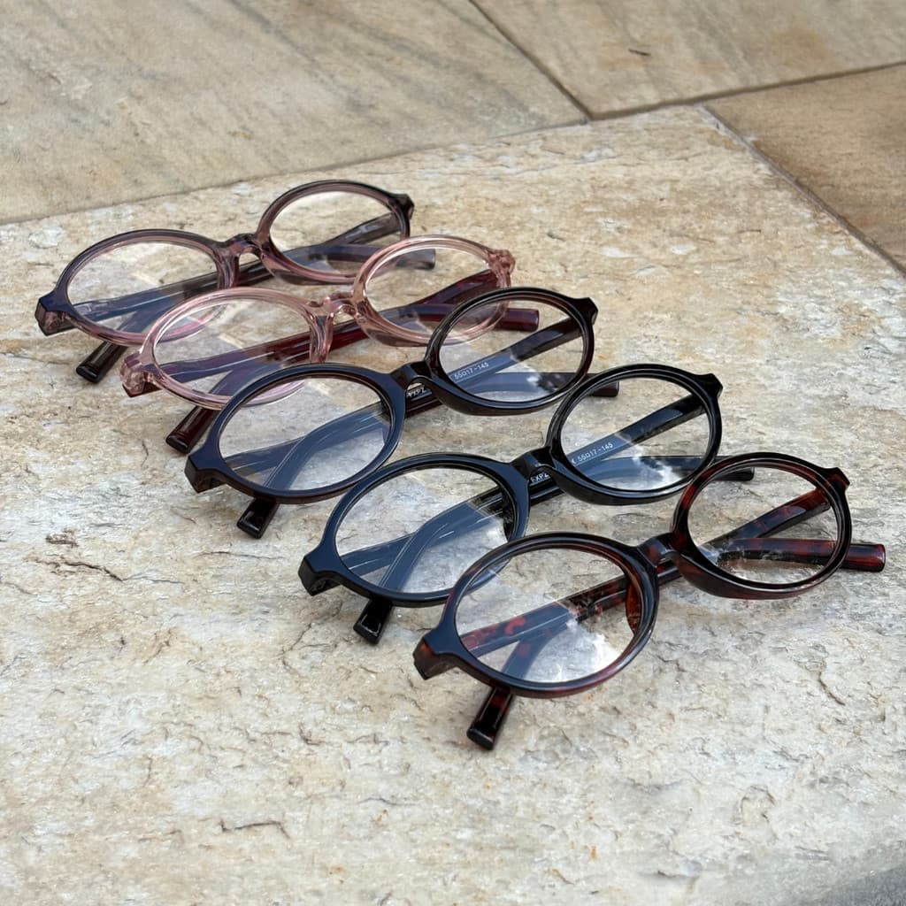 Óculos de sol ovais ou armações com lentes Transparentes Moda Blogueira Minimalista Com Hastes Flexíveis