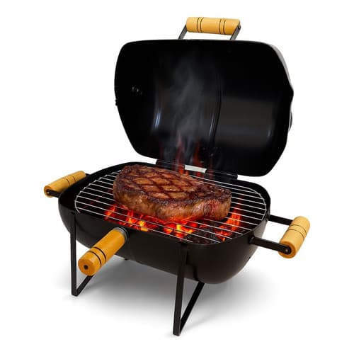 Churrasqueira Bafinho Portátil Camping Pesca Varanda Tampa