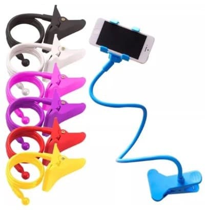 Suporte Celular Articulado Flexível De Mesa Cama Presilha Universal Envio Rápido A Pronta Entrega
