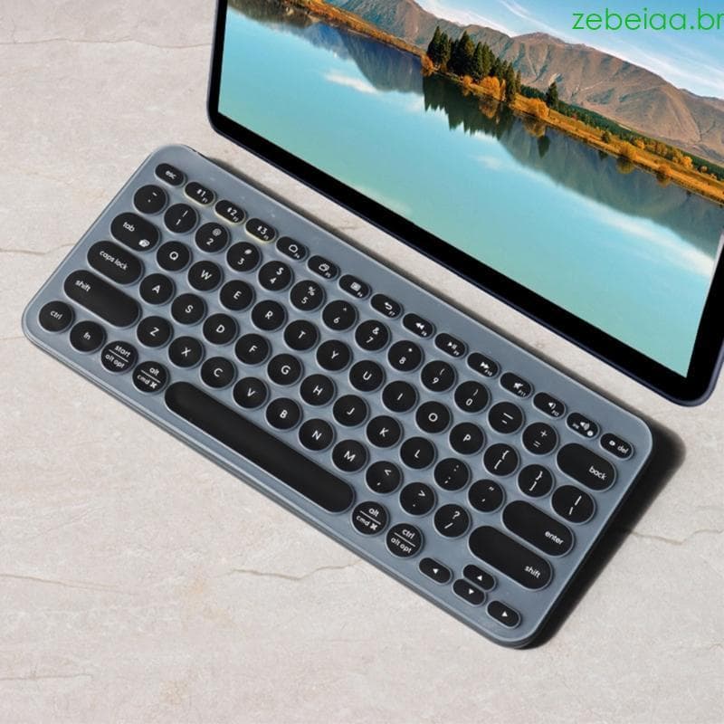 Capa Pele Silicone Macio Zebeia Para Proteção Contra Respingos Teclados K380