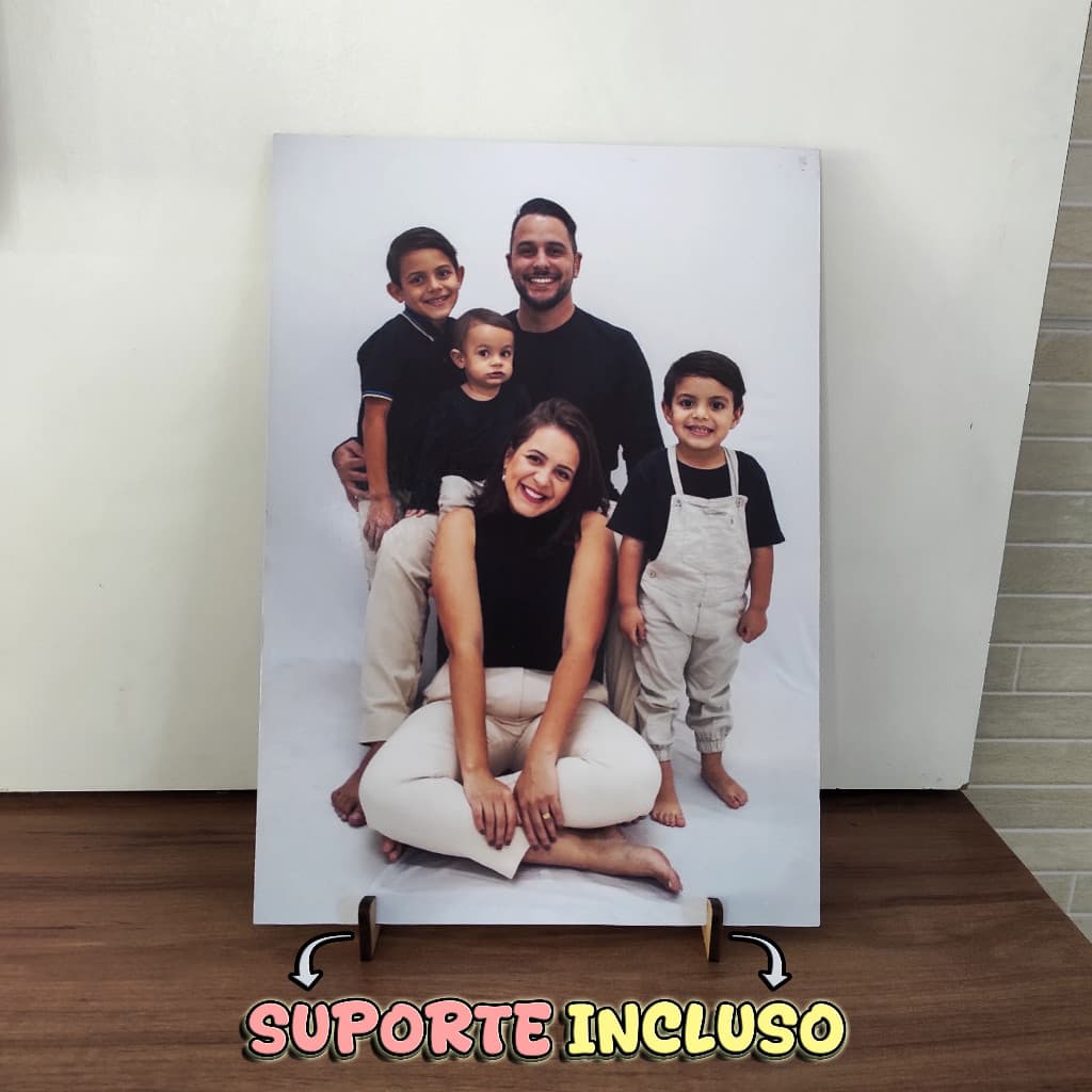 Quadros personalizados com sua foto com suporte para estante rack painel placa decorativa enfeite