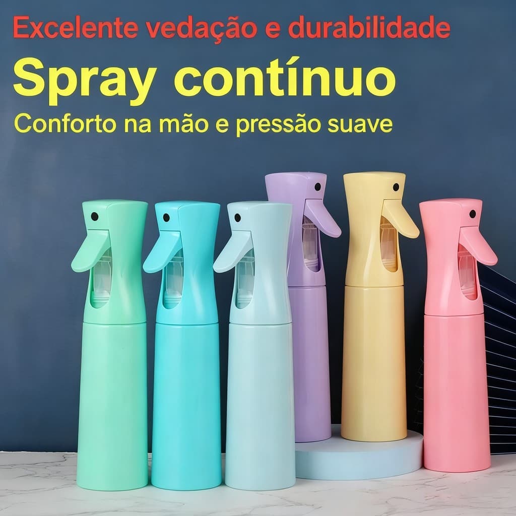 Spray Profissional 200 ML Borrifador Multiuso Contínuo Para Salão De Beleza