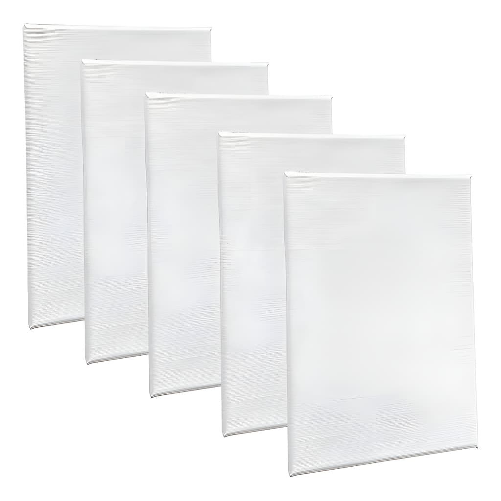 5 Telas Para Pintura 40x60 P/ Tinta Acrílica, A Óleo, Guache