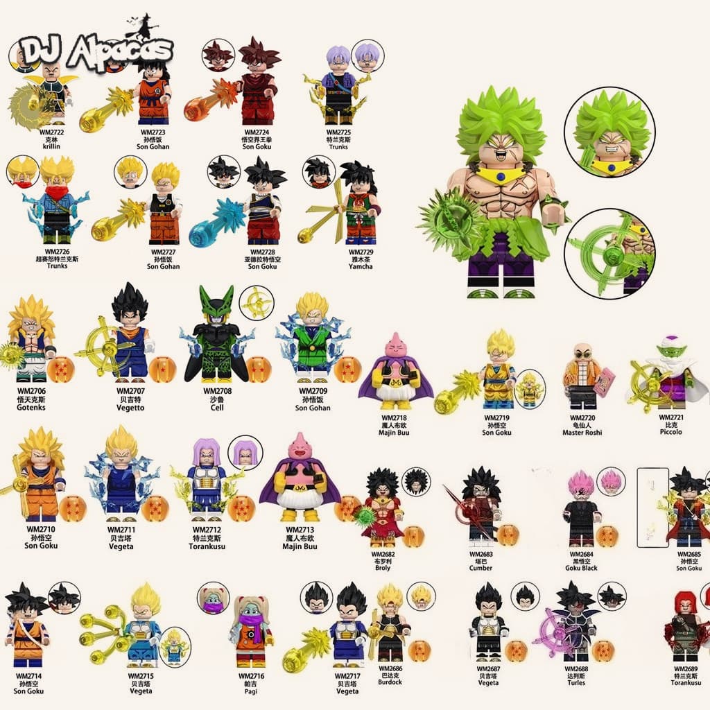 Blocos De Construção Figuras Brinquedo Colecionável WM2722 WM2723 WM2724 DZ0013