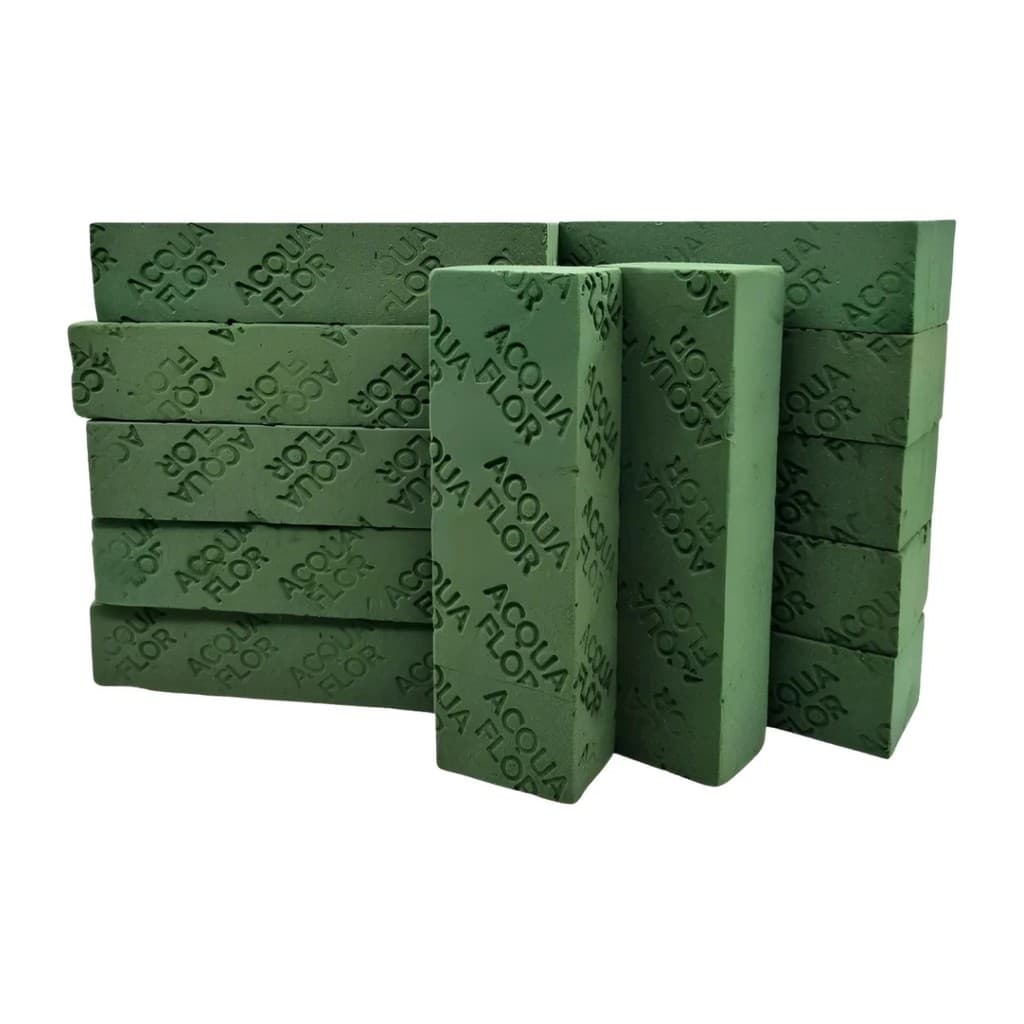 Kit 24 Espuma Floral Esponja para arranjos de Flores 23x5x7cm Espuma Premium AF800