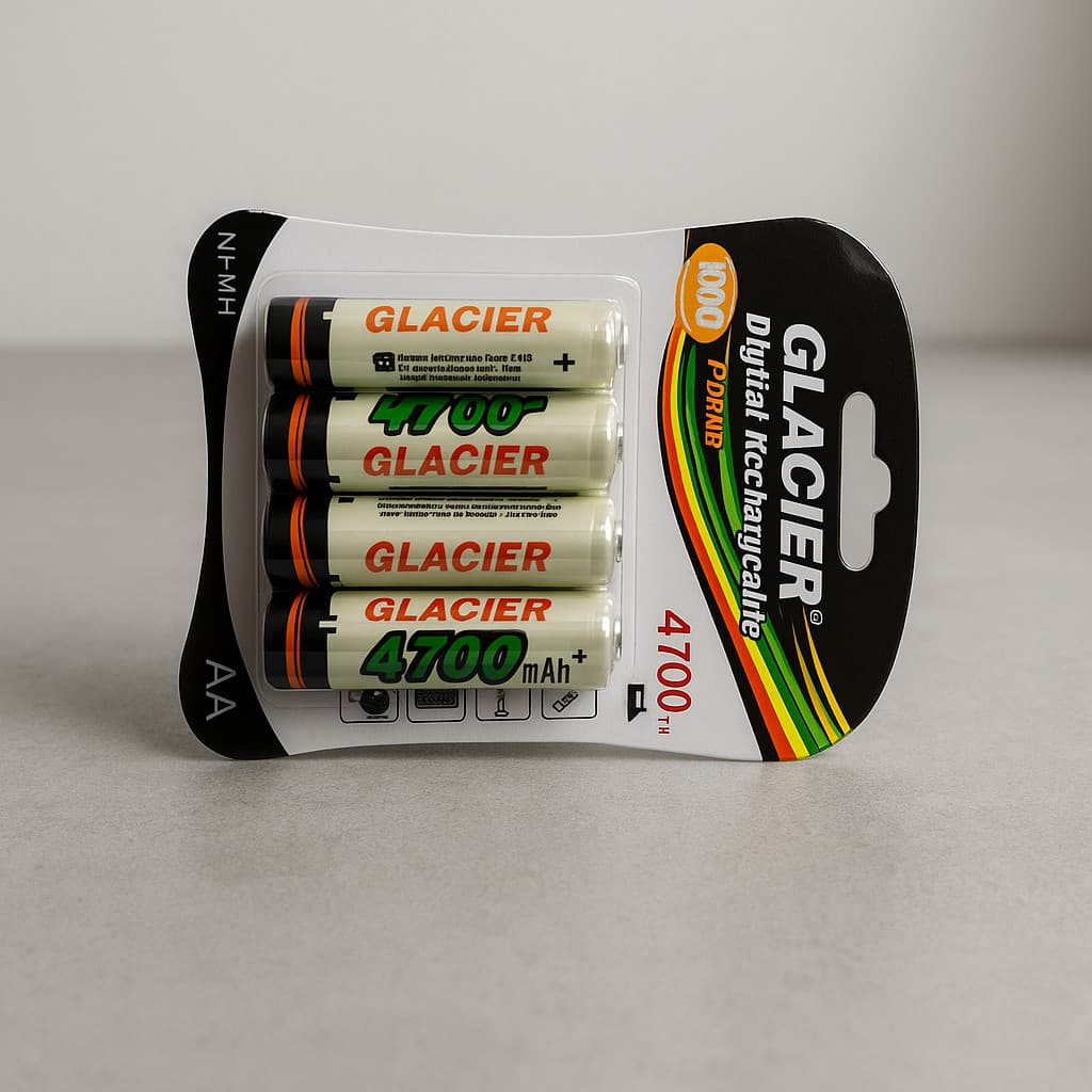 Kit 4x Pilhas Recarregáveis AA/AAA – Alta Capacidade 4700mAh, Econômicas e Duráveis