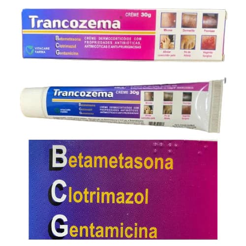 Pomada Trancozema Para Tratamento De Fungos Infecção Dermatite Eczematoide Bacterianas Acne