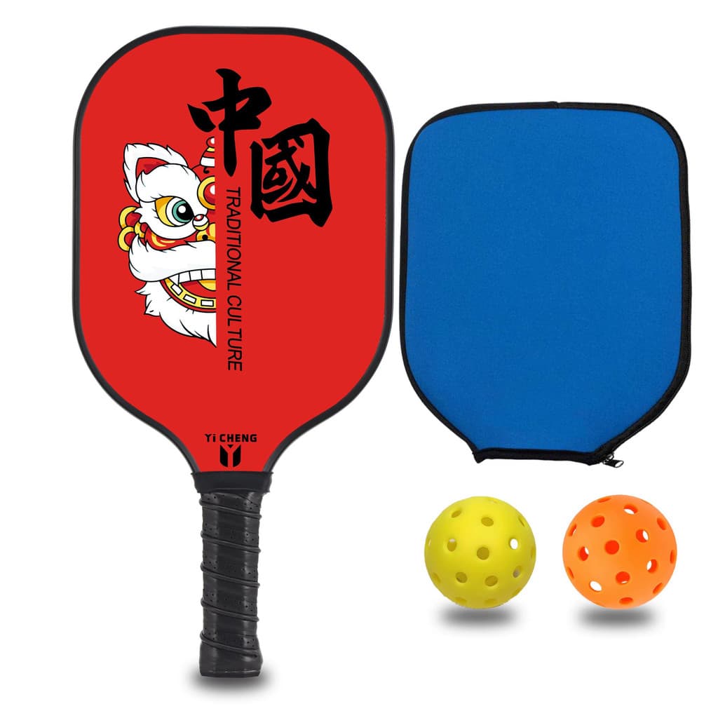 YiCHENG raquete picklebal picklebal fibra de vidro nacional na moda Ultra-leve masculino feminino raquete de treinamento