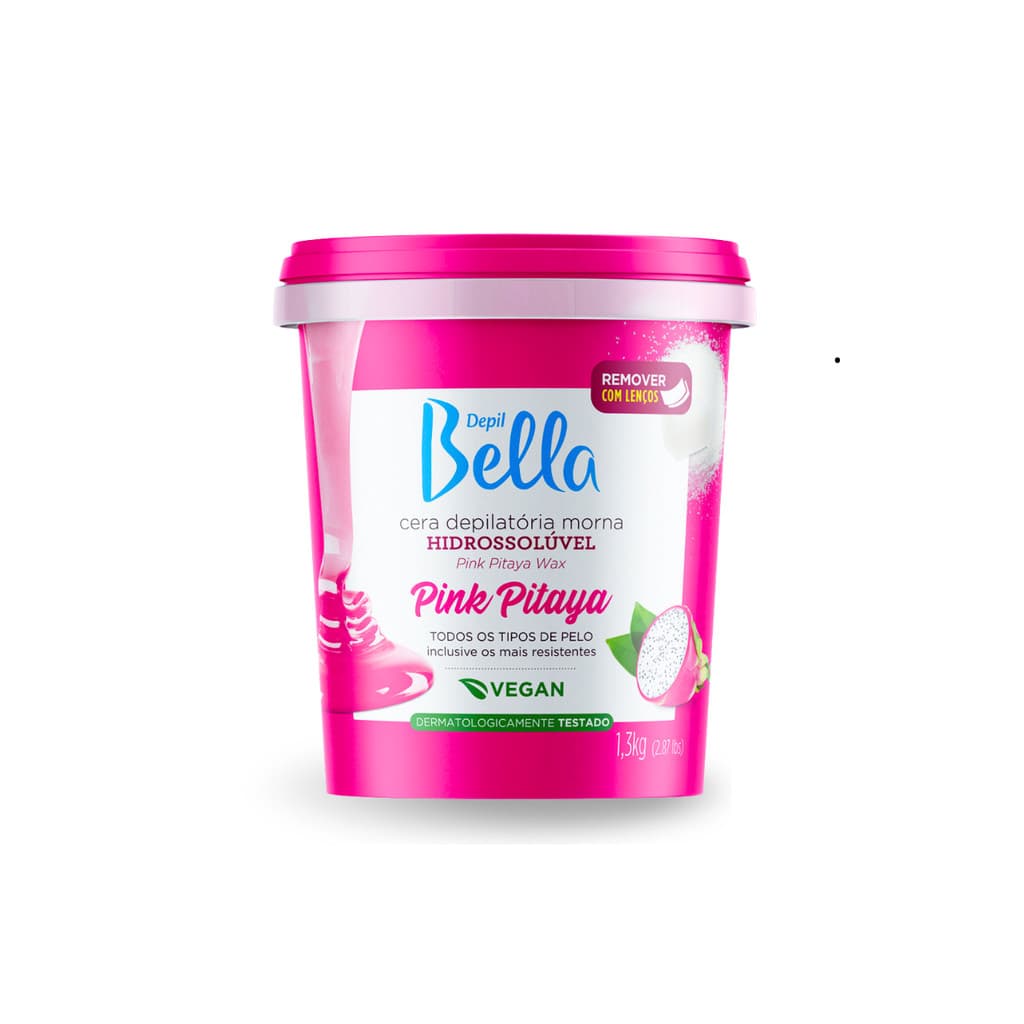 Cera Depil Bella Hidrossolúvel Pink Pitaya 1,3kg