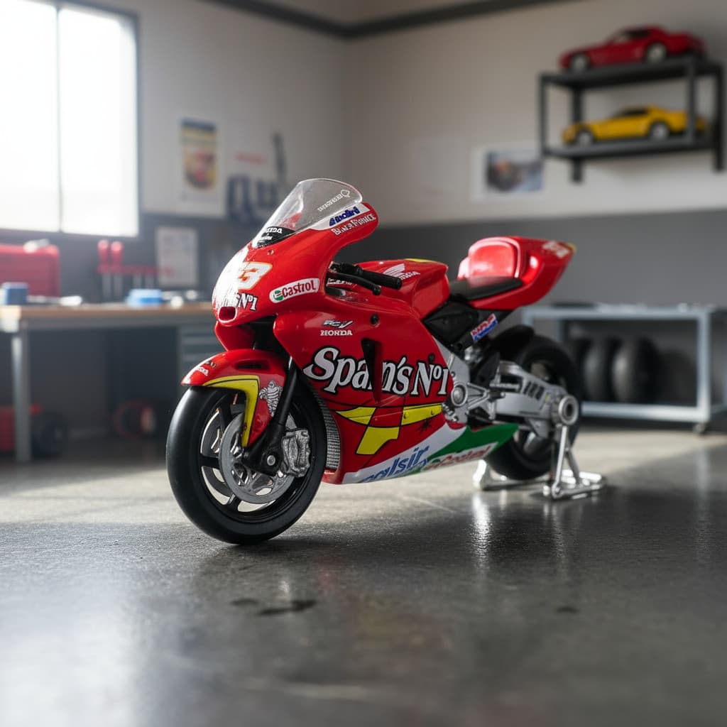 Moto Miniatura Honda Rcv 211 Spain`s Ferro Maisto 1:18