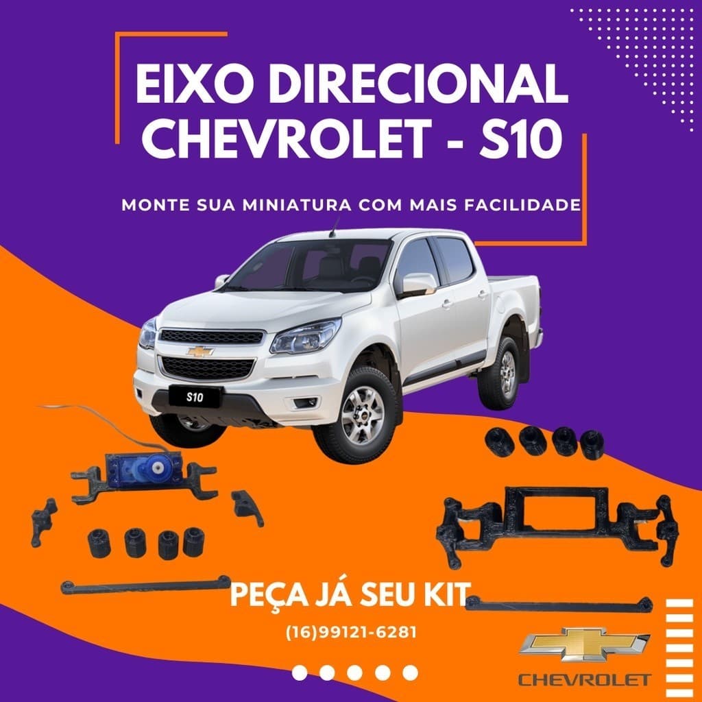 Eixo direcional Chevrolet S10 miniatura
