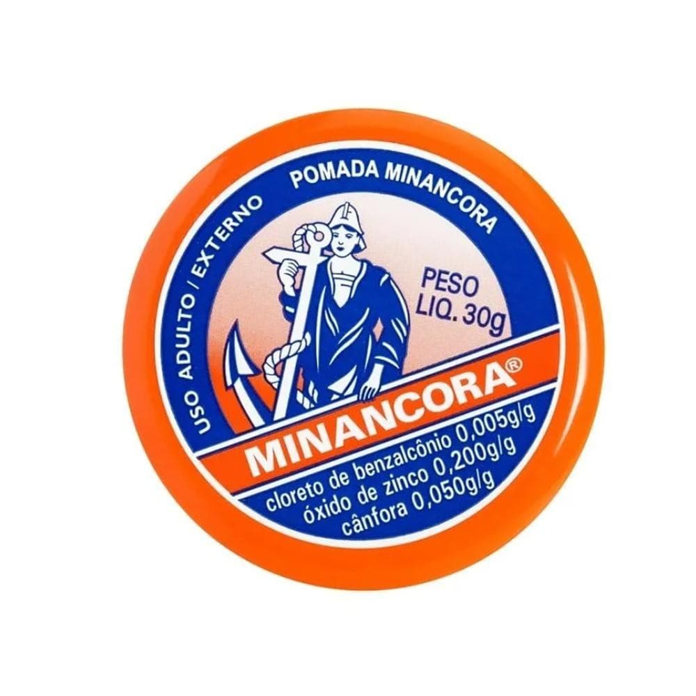 Pomada Minancora 30g Original Antisséptica Cicatrizante Para Espinhas Frieiras Ferimentos Pele