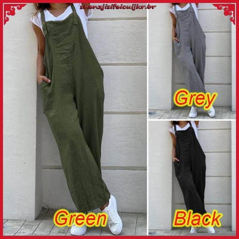 Jardineira Gestante, jardineira moda feminina, Macacão longo