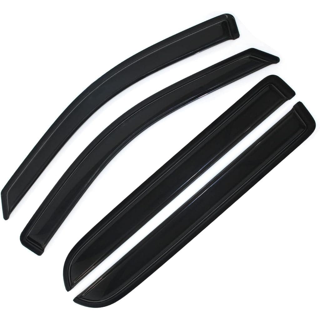 Protetores de Janela Externos para Sol e Chuva Compatíveis com Ford F-150 SuperCrew 2004-2008 e Lincoln Mark LT Crew Cab