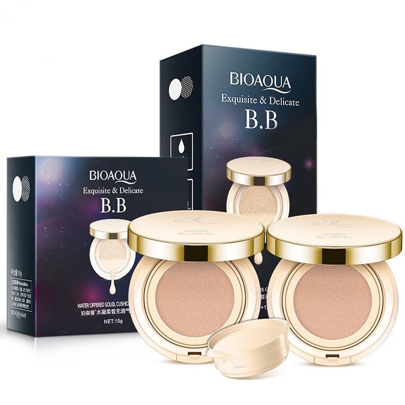 Bioaqua impecável almofada BB creme corretivo Natural Base Nude maquiagem retoque tom de pele cosméticos
