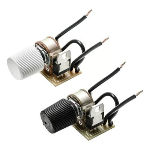 Dimmer Rotativo 400W Universal Bivolt – Controle de Luz Suave, Liga/Desliga, Eletrônico e Seguro