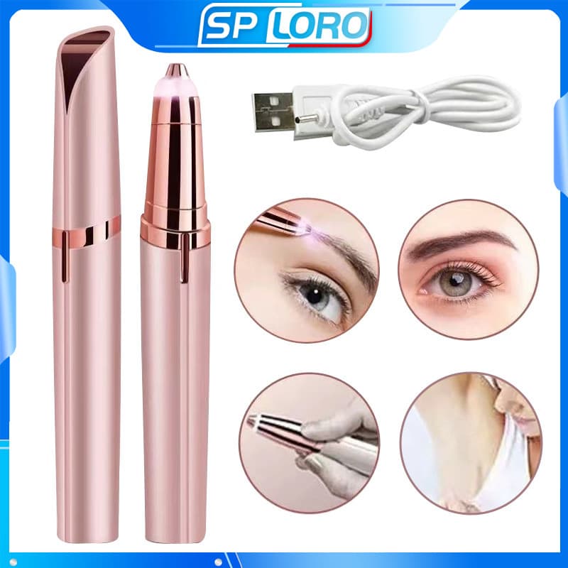 Depilador Elétrico de Sobrancelha Portátil Feminino Sploro | Aparelho Removedor de Pelos Facial Indolor e à Prova d’Água