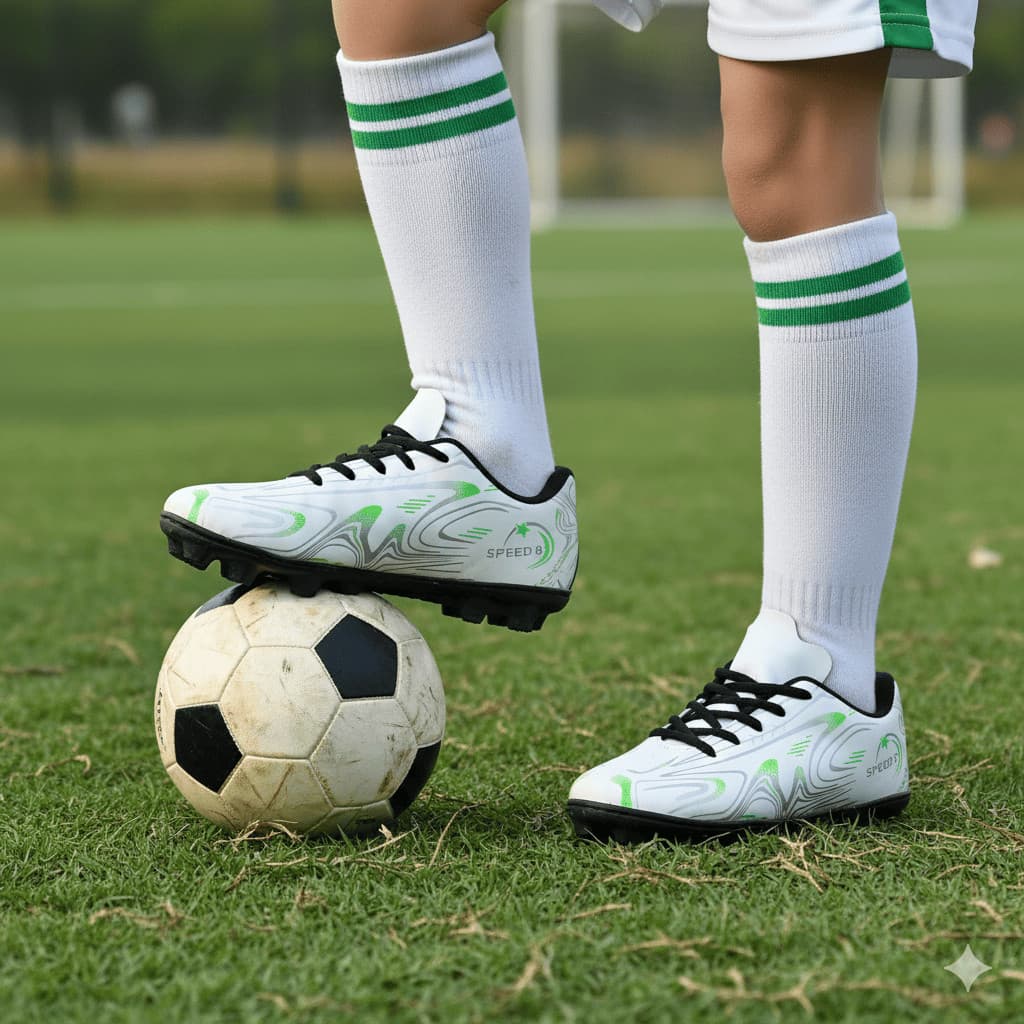 Chuteira Para Meninos Solado Resistente Para Jogos Em Gramas Sintéticas Original Oferta