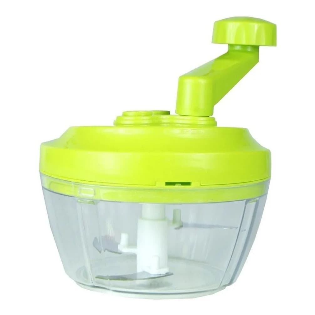 Mini Processador Manual Cortador De Alimentos Manivela