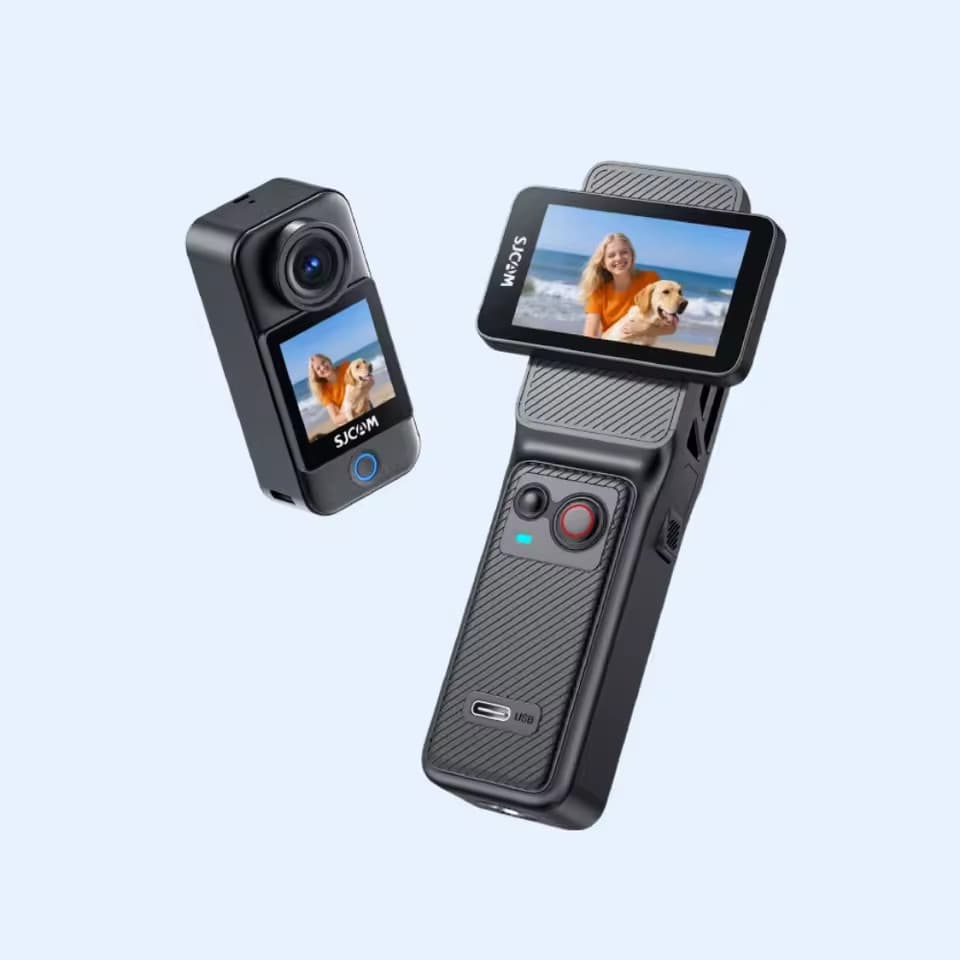 C400 câmera portátil 4K SJCAM bateria longa com tela rotativa