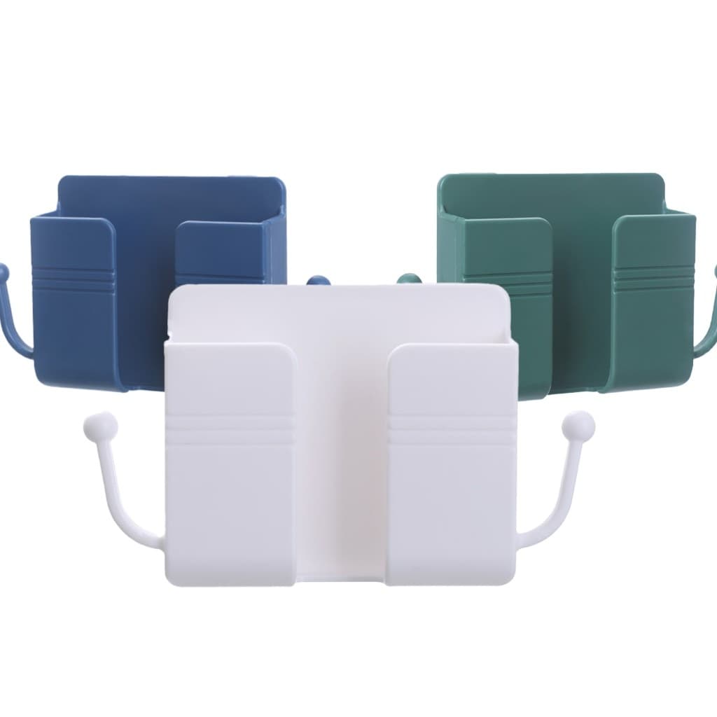 Kit Suporte de Parede Plástico Autocolante Multiuso para Celular com  Ganchos 1UN 2UN 3UN Soutimes