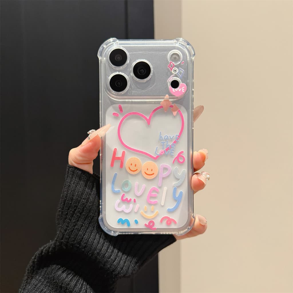 Capa para celular coração rosa adequada para iPhone 17 16 11 12 13 14 15 Pro Max Plus XR X XS TPU Capa Macia