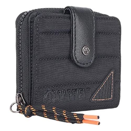 Carteira Garfield Tactel Nylon Pequena Juvenil Preta Gf2891