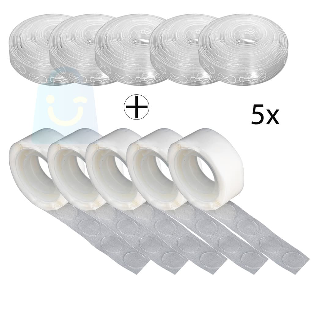 Kit 5 Fita Arco Descontruído Bexiga + Fita Cola Adesiva Para Balão 1/2/3/4/5 Unidades