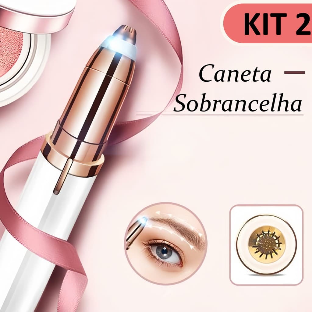 Elétrico Depilador Facial USB Recarregável | Para Sombrancelha, Buço, Nariz e Orelha – Tira Pelos com Facilidade