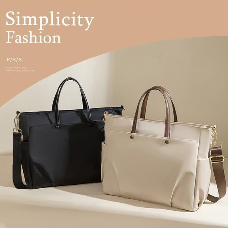 Bolsa De Ombro À Prova D'água Para Laptop 14 15 15.6 Polegadas Mulheres De Escritório De Choque 3824 F4ZJ