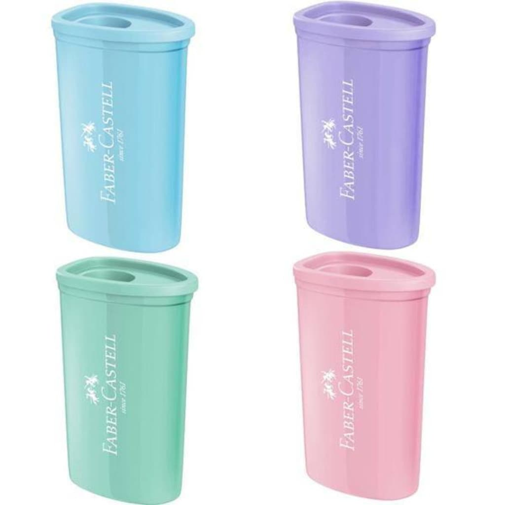 Apontador Triangular Com Deposito Pastel - Faber Castell