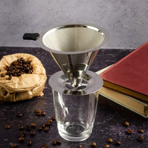 Filtro De Café101/102/103  INOX COM ALÇA DE SILICONE Premium