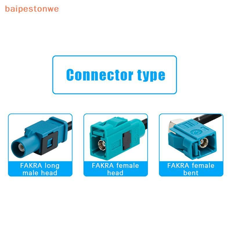 [baipestonwe] Fakra Z Macho Para Fêmea 90 Graus Jack Navegação De Carro GPS Antena Adaptador Cabo De Extensão RG174 RF C