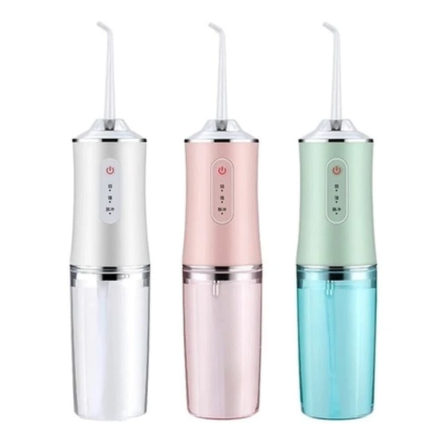 Irrigador Bucal USB Multifuncional 3 em 1 Jato Água Fio Dental Limpador Dentes