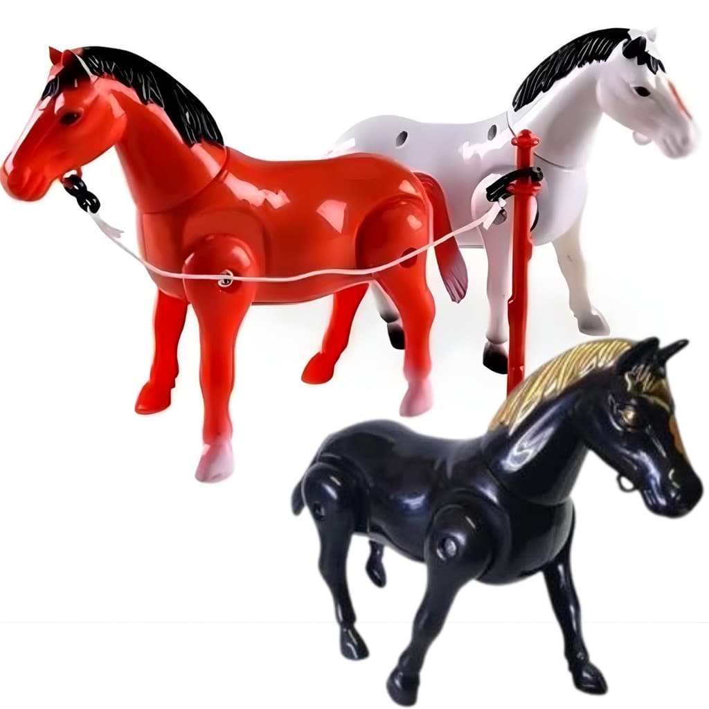 Cavalo De Brinquedo  Fazendinha Com Poste Corda E Anda