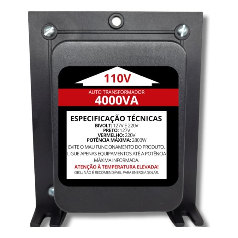 Auto Transformador 4000va Bipolar Kitec Equipamentos