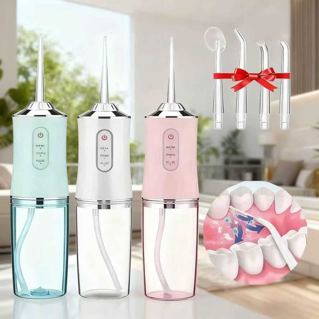 Irrigador 3 em 1 com Tecnologia USB - Modos Jato de Água, Fio Dental e Limpeza Profunda