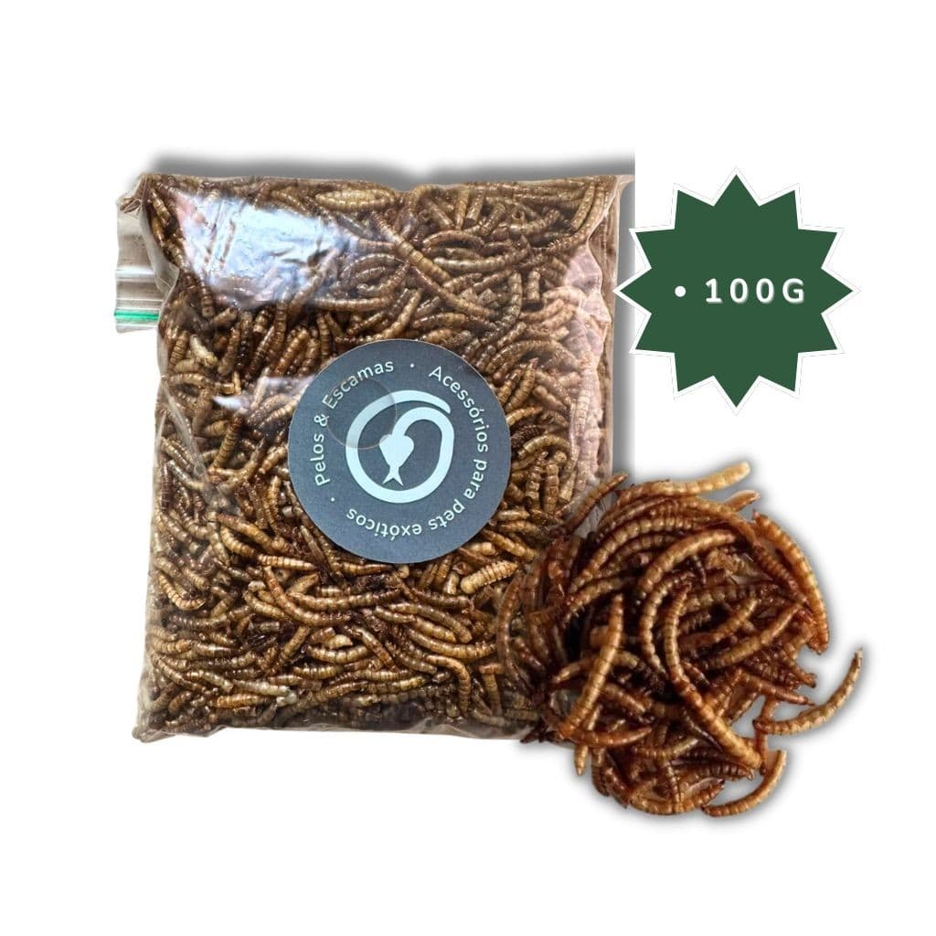 Black Friday Tenébrio Desidratado (para roedores e aves) 100g