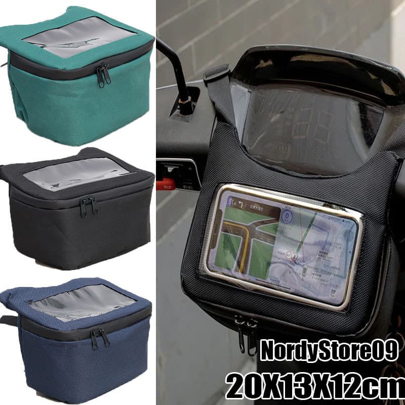 Novo Scooter À Prova D'água Para Motocicleta Elétrica Frontal Bolsa Celular De Armazenamento De Navegação SYM VOGE LONGJ
