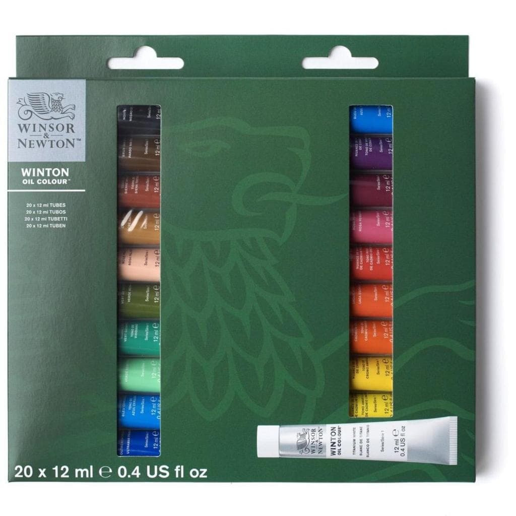 Conjunto de Tinta Oleo Winsor & Newton Winton - 20 Cores- 12ml