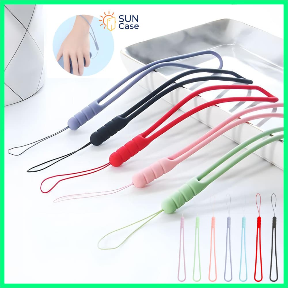 Silicone Capa De Telefone Fofa Com Cordão Curto-Multiuso Para Bolsas Cartões Durável Elegante Em Cores lanyard GS006