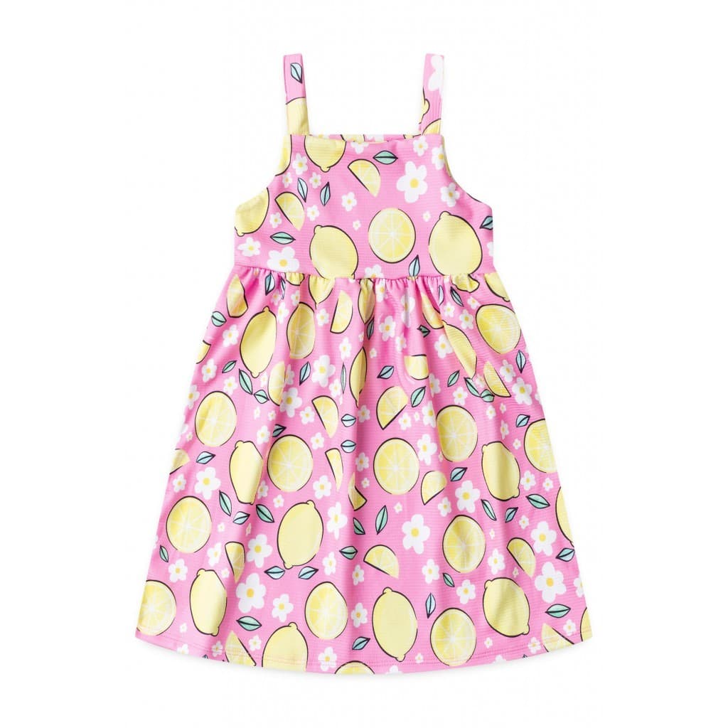 Vestido Feminino Infantil Doce Limonada