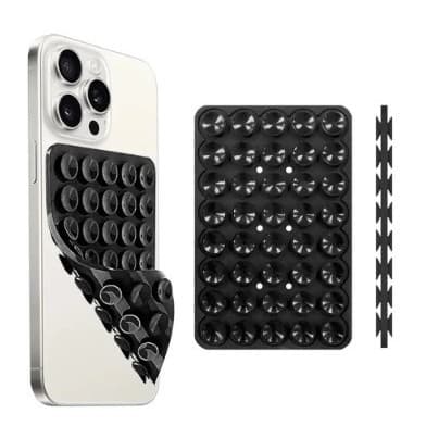 Suporte De Silicone Com Ventosa Para Celular Duplas Ventosas